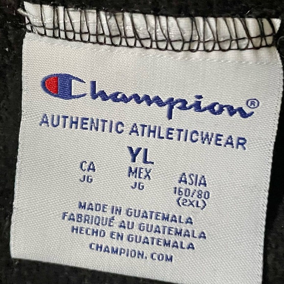 Champion Youth Black Powerblend ECO Fleece Closed Bottom Pants - Picture 4 of 4